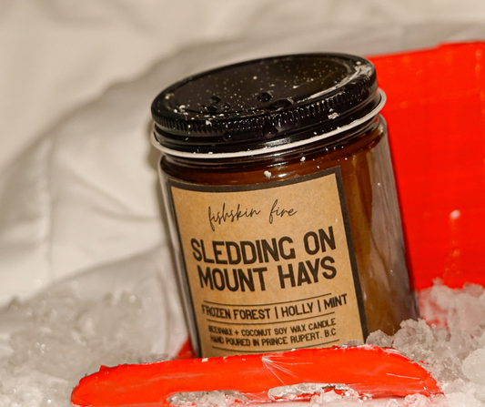 Sledding on Mount Hays